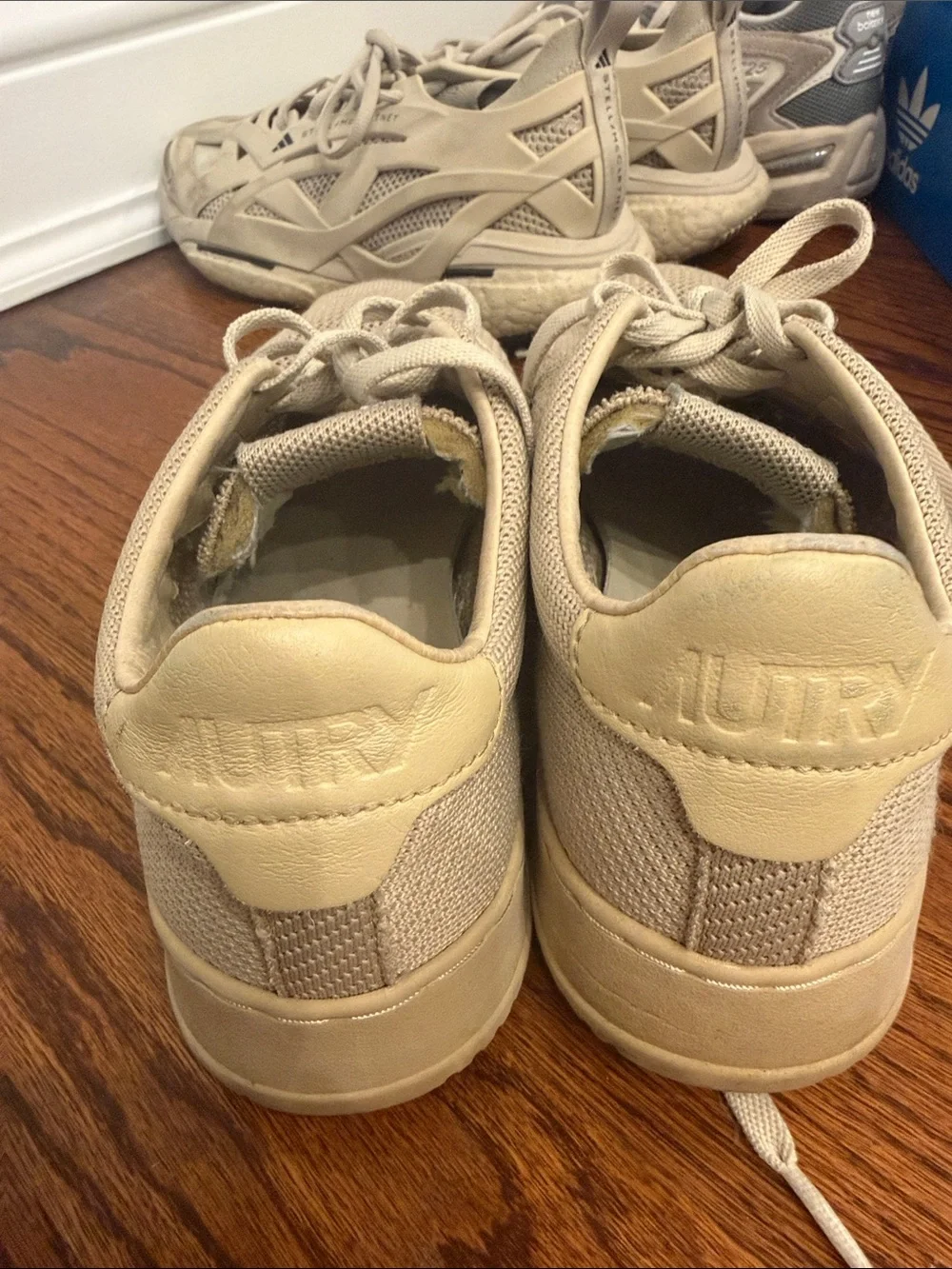 Autry Beige Knit Men’s Casual Sneakers size 42